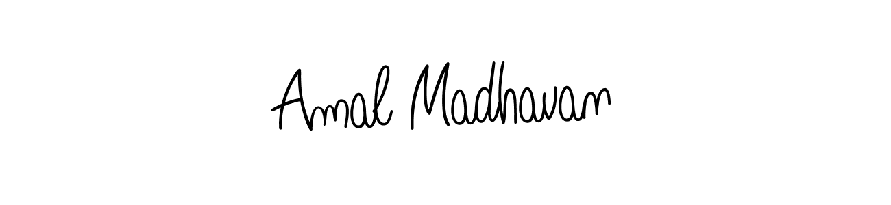 Also we have Amal Madhavan name is the best signature style. Create professional handwritten signature collection using Angelique-Rose-font-FFP autograph style. Amal Madhavan signature style 5 images and pictures png