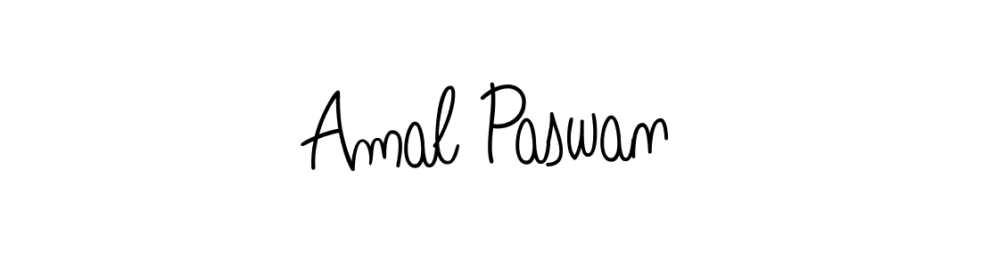 You should practise on your own different ways (Angelique-Rose-font-FFP) to write your name (Amal Paswan) in signature. don't let someone else do it for you. Amal Paswan signature style 5 images and pictures png
