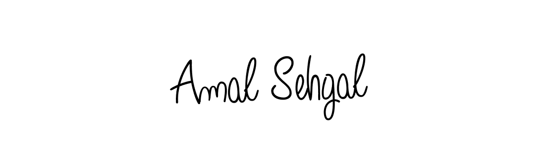You should practise on your own different ways (Angelique-Rose-font-FFP) to write your name (Amal Sehgal) in signature. don't let someone else do it for you. Amal Sehgal signature style 5 images and pictures png