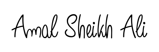 The Angelique-Rose-font-FFP typeface gives name Amal Sheikh Ali a refined look. Suitable for certificates, diplomas, and official verification. Amal Sheikh Ali signature style 5 images and pictures png