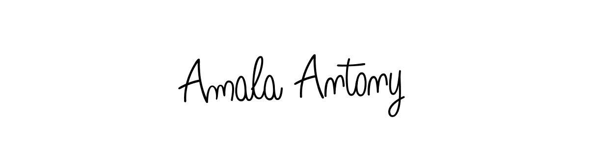 Make a beautiful signature design for name Amala Antony. With this signature (Angelique-Rose-font-FFP) style, you can create a handwritten signature for free. Amala Antony signature style 5 images and pictures png