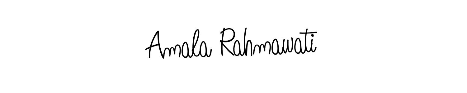 It looks lik you need a new signature style for name Amala Rahmawati. Design unique handwritten (Angelique-Rose-font-FFP) signature with our free signature maker in just a few clicks. Amala Rahmawati signature style 5 images and pictures png