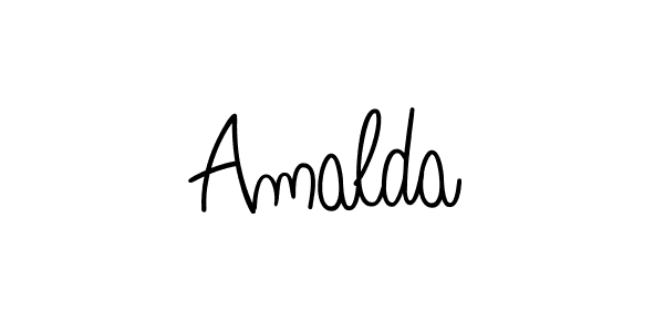 How to make Amalda name signature. Use Angelique-Rose-font-FFP style for creating short signs online. This is the latest handwritten sign. Amalda signature style 5 images and pictures png
