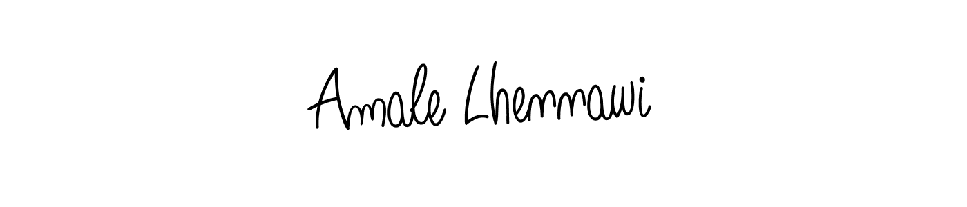 Once you've used our free online signature maker to create your best signature Angelique-Rose-font-FFP style, it's time to enjoy all of the benefits that Amale Lhennawi name signing documents. Amale Lhennawi signature style 5 images and pictures png