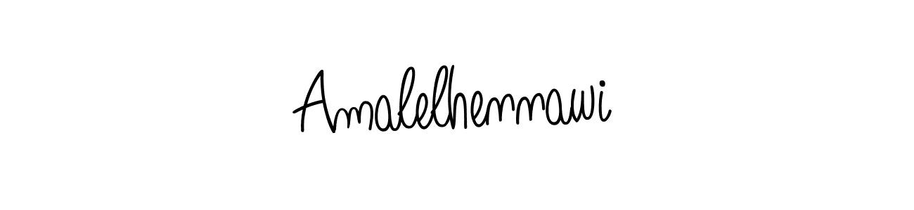 You can use this online signature creator to create a handwritten signature for the name Amalelhennawi. This is the best online autograph maker. Amalelhennawi signature style 5 images and pictures png