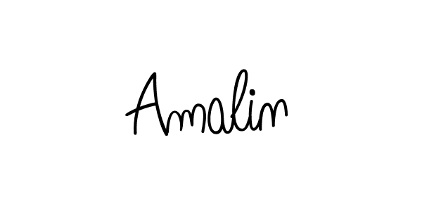 How to make Amalin name signature. Use Angelique-Rose-font-FFP style for creating short signs online. This is the latest handwritten sign. Amalin signature style 5 images and pictures png