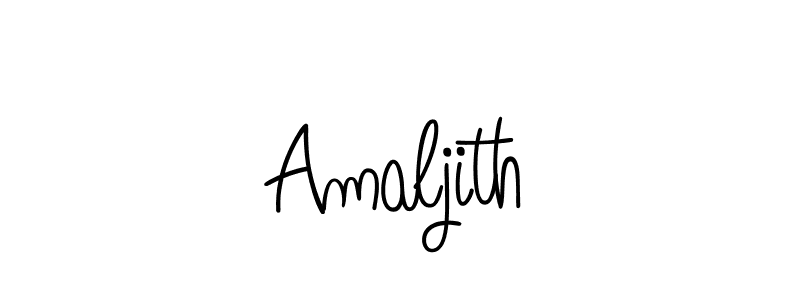 The best way (Angelique-Rose-font-FFP) to make a short signature is to pick only two or three words in your name. The name Amaljith include a total of six letters. For converting this name. Amaljith signature style 5 images and pictures png