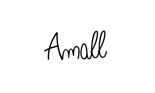 The best way (Angelique-Rose-font-FFP) to make a short signature is to pick only two or three words in your name. The name Amall include a total of six letters. For converting this name. Amall signature style 5 images and pictures png