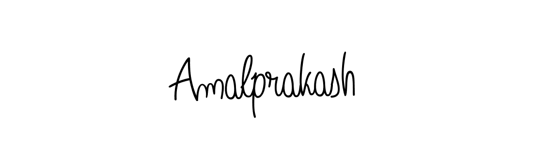 How to make Amalprakash name signature. Use Angelique-Rose-font-FFP style for creating short signs online. This is the latest handwritten sign. Amalprakash signature style 5 images and pictures png