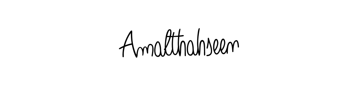 Create a beautiful signature design for name Amalthahseen. With this signature (Angelique-Rose-font-FFP) fonts, you can make a handwritten signature for free. Amalthahseen signature style 5 images and pictures png