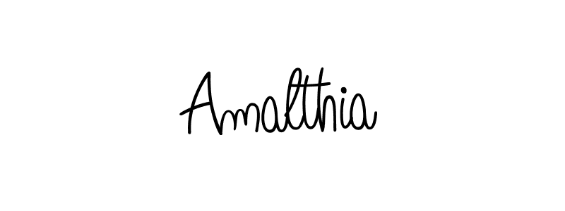 You should practise on your own different ways (Angelique-Rose-font-FFP) to write your name (Amalthia) in signature. don't let someone else do it for you. Amalthia signature style 5 images and pictures png