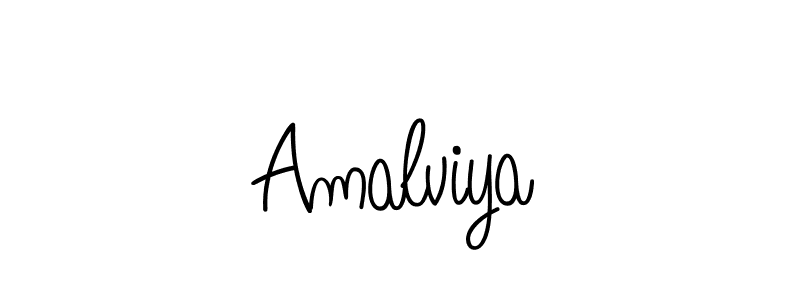 Design your own signature with our free online signature maker. With this signature software, you can create a handwritten (Angelique-Rose-font-FFP) signature for name Amalviya. Amalviya signature style 5 images and pictures png