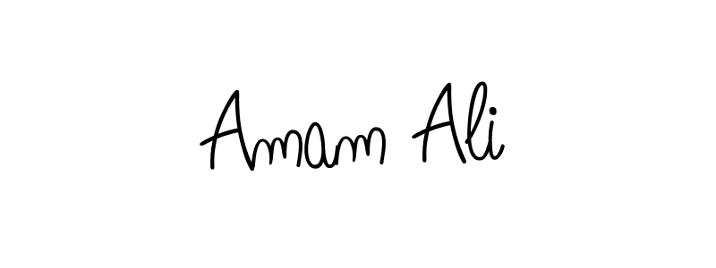 Design your own signature with our free online signature maker. With this signature software, you can create a handwritten (Angelique-Rose-font-FFP) signature for name Amam Ali. Amam Ali signature style 5 images and pictures png