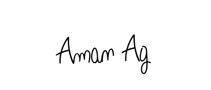 How to Draw Aman Ag signature style? Angelique-Rose-font-FFP is a latest design signature styles for name Aman Ag. Aman Ag signature style 5 images and pictures png