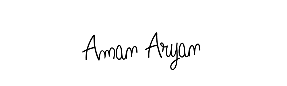 Also we have Aman Aryan name is the best signature style. Create professional handwritten signature collection using Angelique-Rose-font-FFP autograph style. Aman Aryan signature style 5 images and pictures png