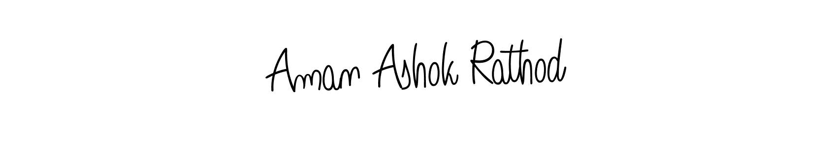 How to make Aman Ashok Rathod name signature. Use Angelique-Rose-font-FFP style for creating short signs online. This is the latest handwritten sign. Aman Ashok Rathod signature style 5 images and pictures png