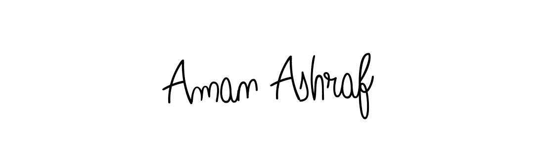 Make a beautiful signature design for name Aman Ashraf. With this signature (Angelique-Rose-font-FFP) style, you can create a handwritten signature for free. Aman Ashraf signature style 5 images and pictures png