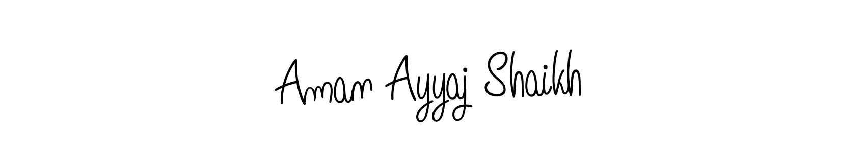 This is the best signature style for the Aman Ayyaj Shaikh name. Also you like these signature font (Angelique-Rose-font-FFP). Mix name signature. Aman Ayyaj Shaikh signature style 5 images and pictures png
