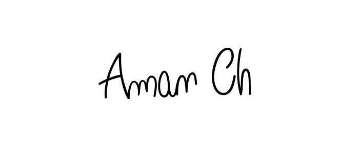 Aman Ch stylish signature style. Best Handwritten Sign (Angelique-Rose-font-FFP) for my name. Handwritten Signature Collection Ideas for my name Aman Ch. Aman Ch signature style 5 images and pictures png