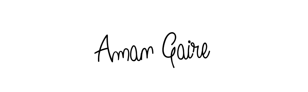 Also we have Aman Gaire name is the best signature style. Create professional handwritten signature collection using Angelique-Rose-font-FFP autograph style. Aman Gaire signature style 5 images and pictures png