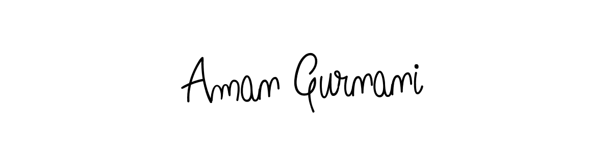Angelique-Rose-font-FFP is a professional signature style that is perfect for those who want to add a touch of class to their signature. It is also a great choice for those who want to make their signature more unique. Get Aman Gurnani name to fancy signature for free. Aman Gurnani signature style 5 images and pictures png