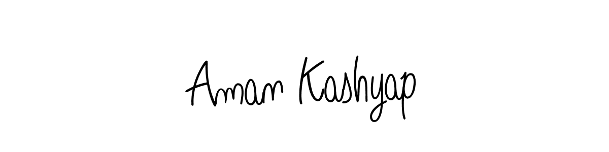 The best way (Angelique-Rose-font-FFP) to make a short signature is to pick only two or three words in your name. The name Aman Kashyap include a total of six letters. For converting this name. Aman Kashyap signature style 5 images and pictures png