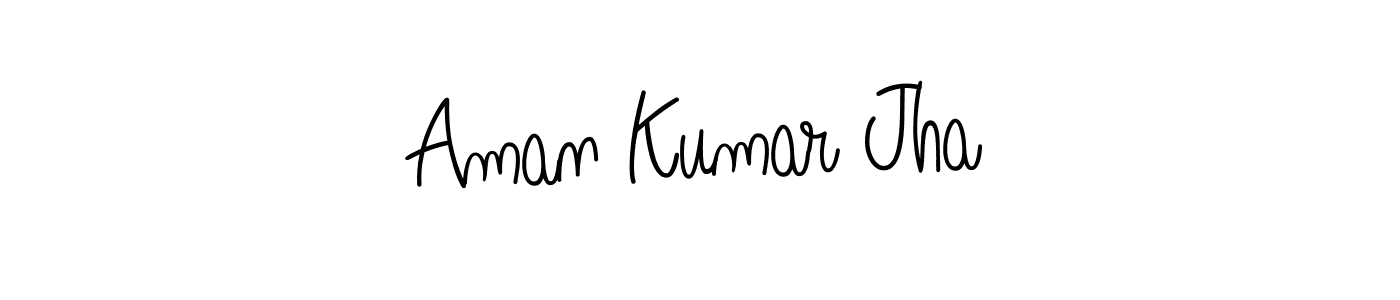 Also we have Aman Kumar Jha name is the best signature style. Create professional handwritten signature collection using Angelique-Rose-font-FFP autograph style. Aman Kumar Jha signature style 5 images and pictures png