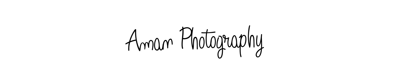 Use a signature maker to create a handwritten signature online. With this signature software, you can design (Angelique-Rose-font-FFP) your own signature for name Aman Photography. Aman Photography signature style 5 images and pictures png
