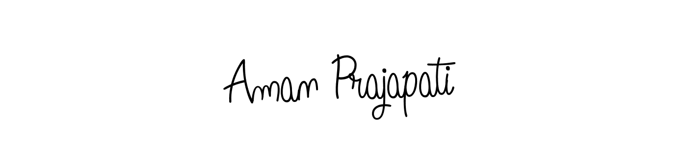 How to make Aman Prajapati name signature. Use Angelique-Rose-font-FFP style for creating short signs online. This is the latest handwritten sign. Aman Prajapati signature style 5 images and pictures png