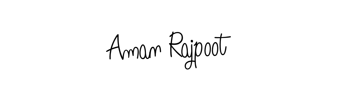 Aman Rajpoot stylish signature style. Best Handwritten Sign (Angelique-Rose-font-FFP) for my name. Handwritten Signature Collection Ideas for my name Aman Rajpoot. Aman Rajpoot signature style 5 images and pictures png