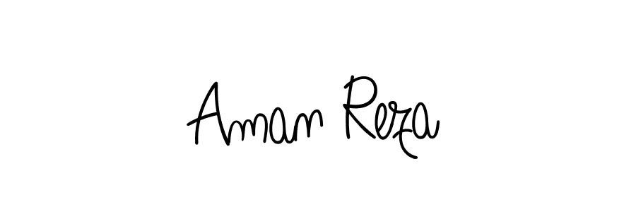 Aman Reza stylish signature style. Best Handwritten Sign (Angelique-Rose-font-FFP) for my name. Handwritten Signature Collection Ideas for my name Aman Reza. Aman Reza signature style 5 images and pictures png