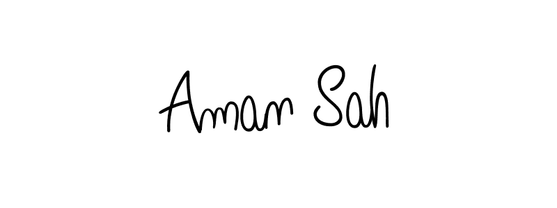 How to make Aman Sah signature? Angelique-Rose-font-FFP is a professional autograph style. Create handwritten signature for Aman Sah name. Aman Sah signature style 5 images and pictures png
