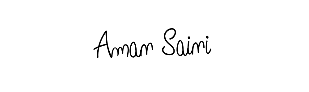 Make a beautiful signature design for name Aman Saini. With this signature (Angelique-Rose-font-FFP) style, you can create a handwritten signature for free. Aman Saini signature style 5 images and pictures png