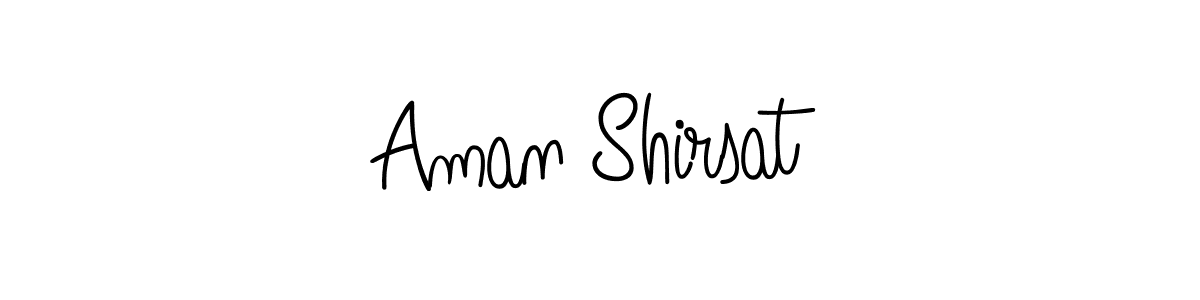 Once you've used our free online signature maker to create your best signature Angelique-Rose-font-FFP style, it's time to enjoy all of the benefits that Aman Shirsat name signing documents. Aman Shirsat signature style 5 images and pictures png