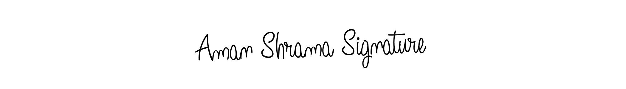 How to make Aman Shrama Signature name signature. Use Angelique-Rose-font-FFP style for creating short signs online. This is the latest handwritten sign. Aman Shrama Signature signature style 5 images and pictures png