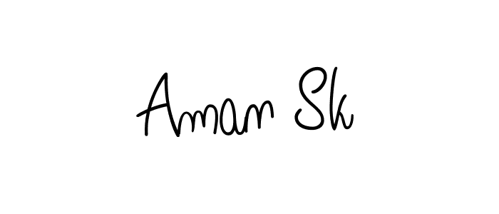 Angelique-Rose-font-FFP is a professional signature style that is perfect for those who want to add a touch of class to their signature. It is also a great choice for those who want to make their signature more unique. Get Aman Sk name to fancy signature for free. Aman Sk signature style 5 images and pictures png