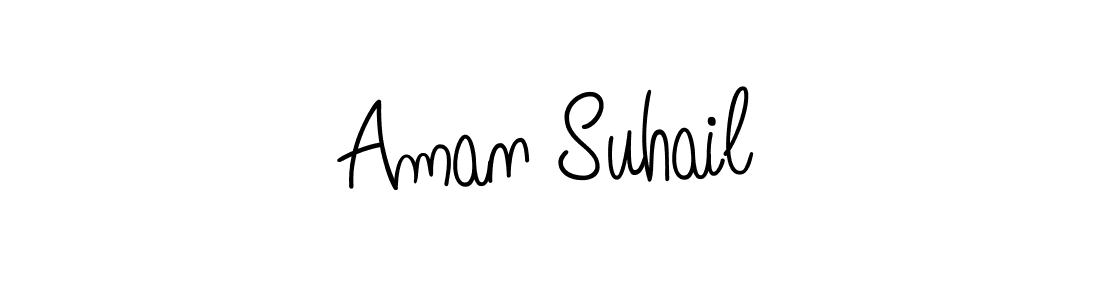 Create a beautiful signature design for name Aman Suhail. With this signature (Angelique-Rose-font-FFP) fonts, you can make a handwritten signature for free. Aman Suhail signature style 5 images and pictures png