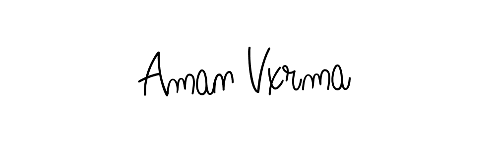 The best way (Angelique-Rose-font-FFP) to make a short signature is to pick only two or three words in your name. The name Aman Vxrma include a total of six letters. For converting this name. Aman Vxrma signature style 5 images and pictures png