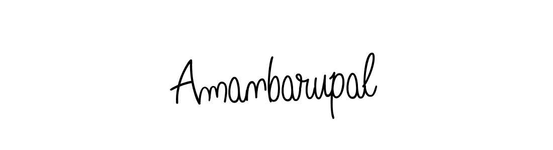 Amanbarupal stylish signature style. Best Handwritten Sign (Angelique-Rose-font-FFP) for my name. Handwritten Signature Collection Ideas for my name Amanbarupal. Amanbarupal signature style 5 images and pictures png