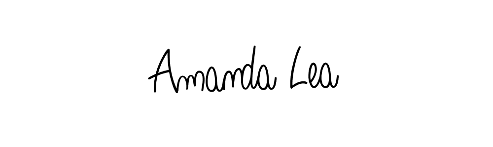 You should practise on your own different ways (Angelique-Rose-font-FFP) to write your name (Amanda Lea) in signature. don't let someone else do it for you. Amanda Lea signature style 5 images and pictures png