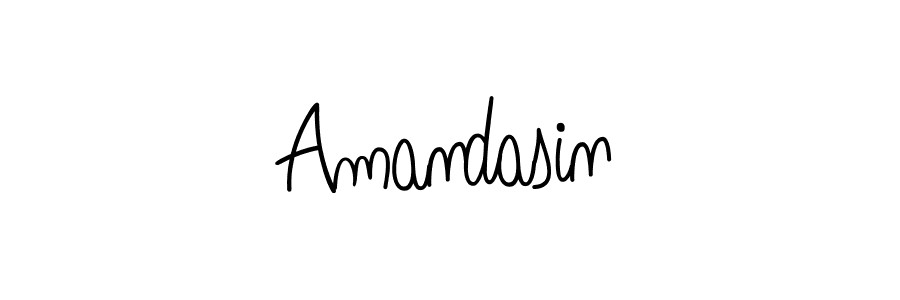 How to make Amandasin name signature. Use Angelique-Rose-font-FFP style for creating short signs online. This is the latest handwritten sign. Amandasin signature style 5 images and pictures png