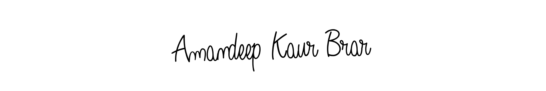 You should practise on your own different ways (Angelique-Rose-font-FFP) to write your name (Amandeep Kaur Brar) in signature. don't let someone else do it for you. Amandeep Kaur Brar signature style 5 images and pictures png