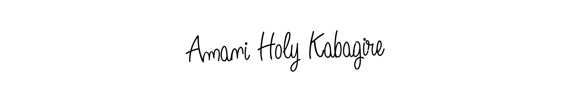 Also You can easily find your signature by using the search form. We will create Amani Holy Kabagire name handwritten signature images for you free of cost using Angelique-Rose-font-FFP sign style. Amani Holy Kabagire signature style 5 images and pictures png