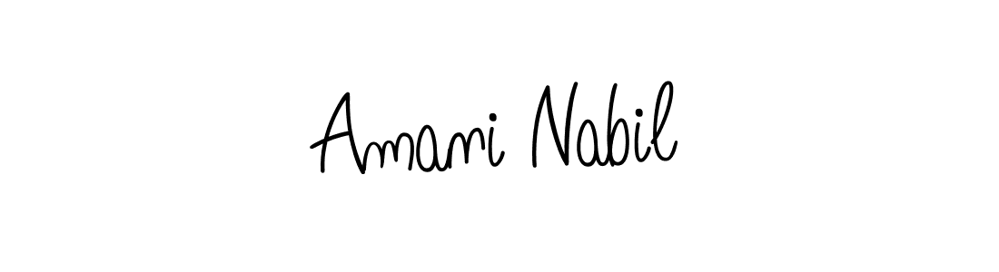 Best and Professional Signature Style for Amani Nabil. Angelique-Rose-font-FFP Best Signature Style Collection. Amani Nabil signature style 5 images and pictures png