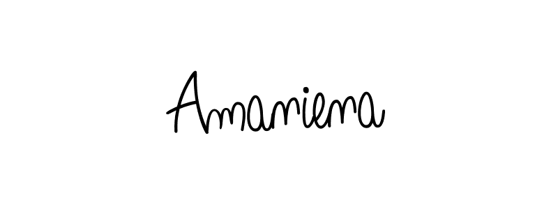 It looks lik you need a new signature style for name Amaniena. Design unique handwritten (Angelique-Rose-font-FFP) signature with our free signature maker in just a few clicks. Amaniena signature style 5 images and pictures png