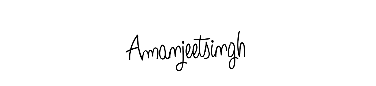 How to make Amanjeetsingh signature? Angelique-Rose-font-FFP is a professional autograph style. Create handwritten signature for Amanjeetsingh name. Amanjeetsingh signature style 5 images and pictures png