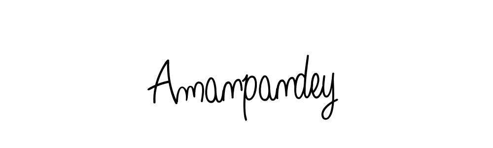 How to make Amanpandey name signature. Use Angelique-Rose-font-FFP style for creating short signs online. This is the latest handwritten sign. Amanpandey signature style 5 images and pictures png