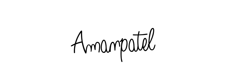 The best way (Angelique-Rose-font-FFP) to make a short signature is to pick only two or three words in your name. The name Amanpatel include a total of six letters. For converting this name. Amanpatel signature style 5 images and pictures png