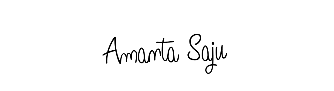 Make a short Amanta Saju signature style. Manage your documents anywhere anytime using Angelique-Rose-font-FFP. Create and add eSignatures, submit forms, share and send files easily. Amanta Saju signature style 5 images and pictures png