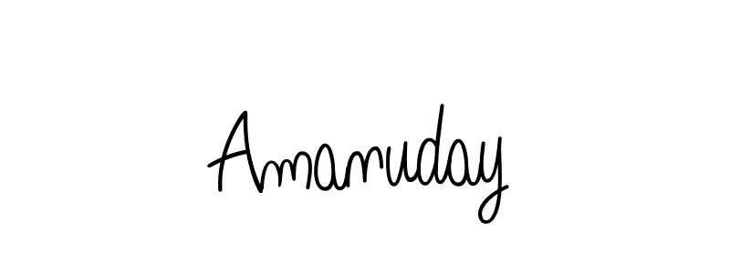 Create a beautiful signature design for name Amanuday. With this signature (Angelique-Rose-font-FFP) fonts, you can make a handwritten signature for free. Amanuday signature style 5 images and pictures png